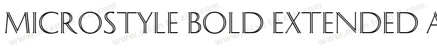 Microstyle Bold Extended ATT字体转换